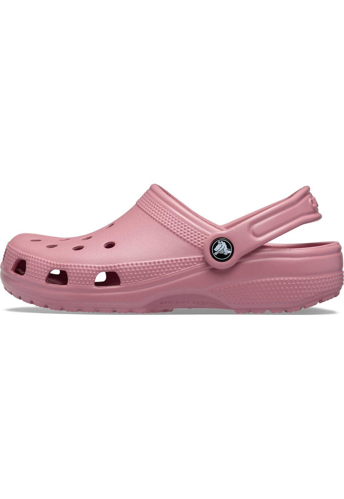 Zueco Crocs Unisex Classic Clog Rosado rosette-2