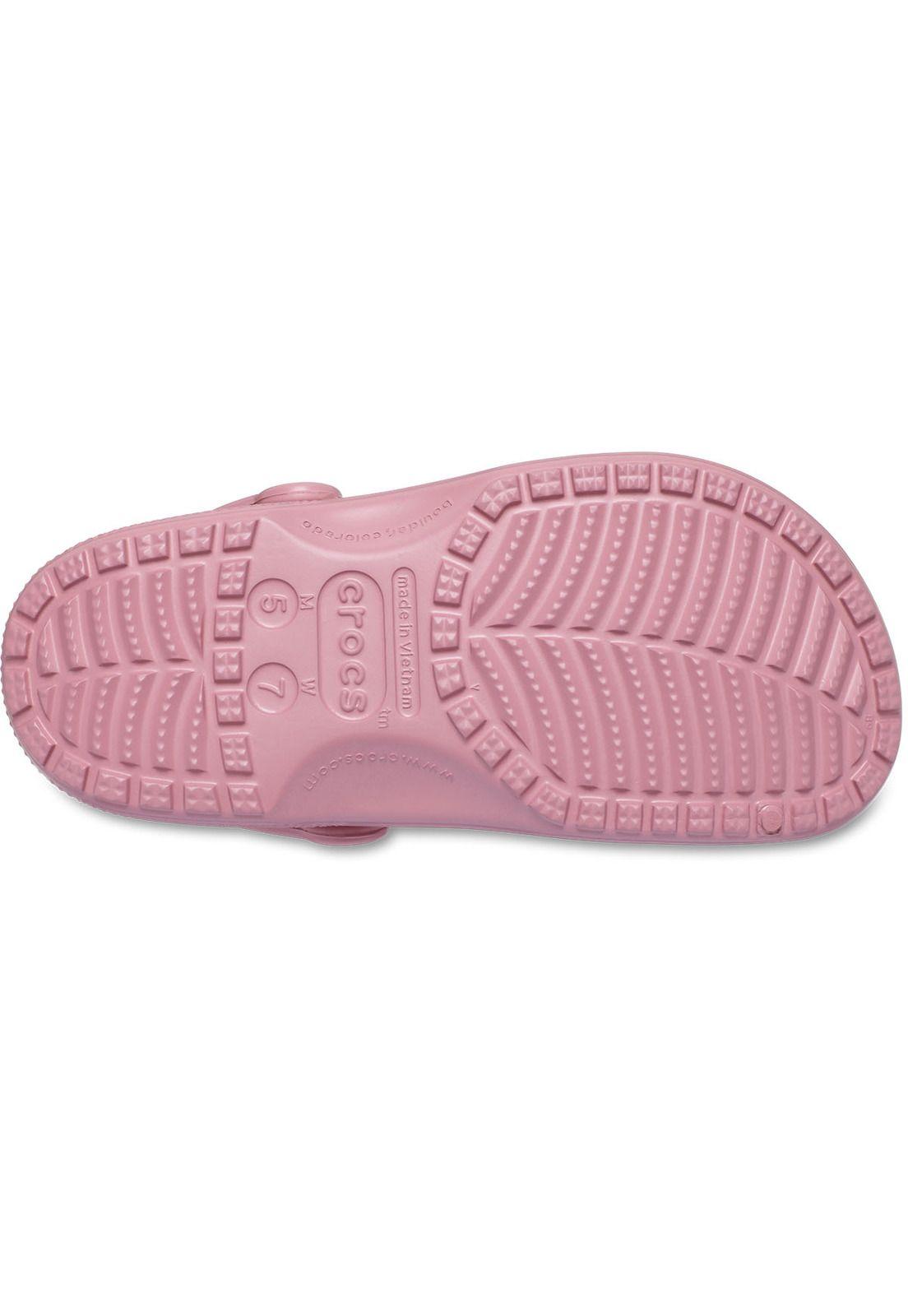 Zueco Crocs Unisex Classic Clog Rosado rosette-6