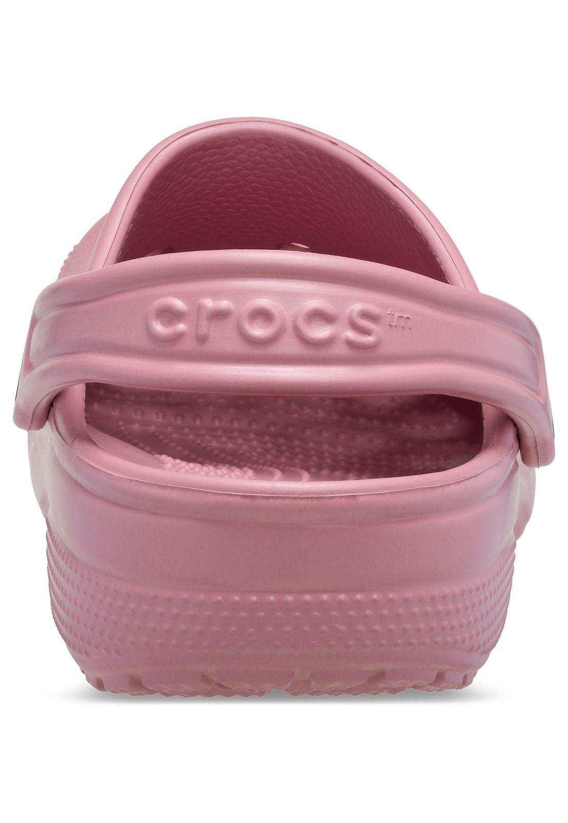 Zueco Crocs Unisex Classic Clog Rosado rosette-8