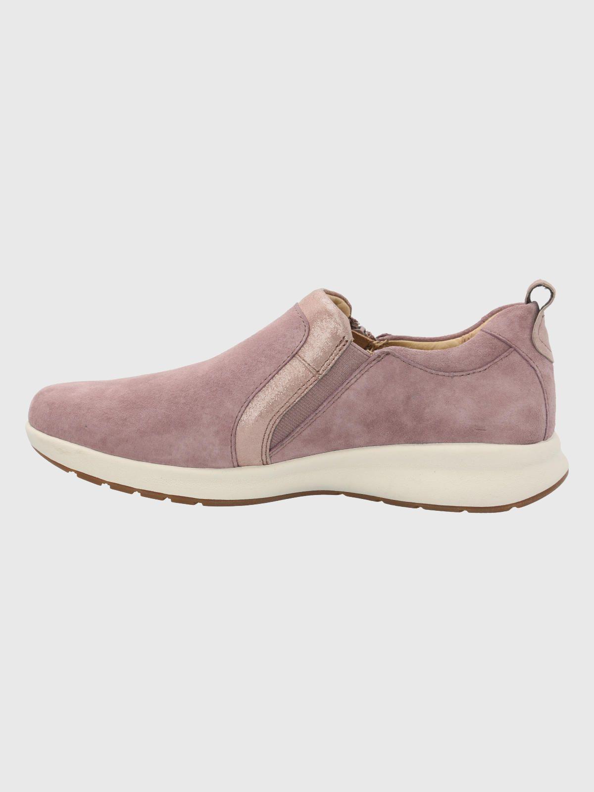 Zapato Cuero Rosado Mujer Spinal Slip On -4