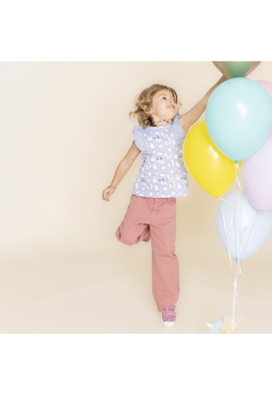 Polera Niña Buddies (1-3) Celeste-4