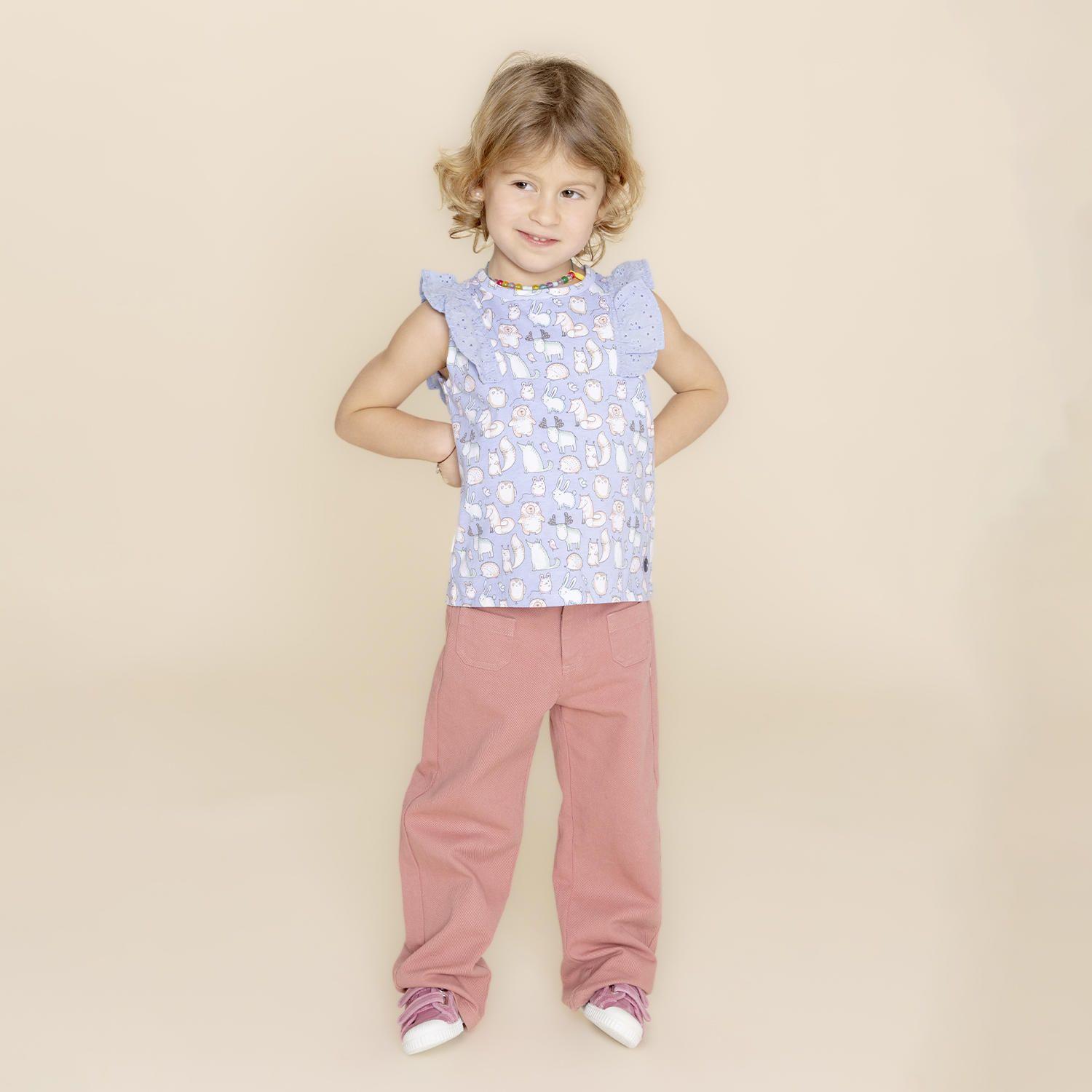 Polera Niña Buddies (1-3) Celeste-1