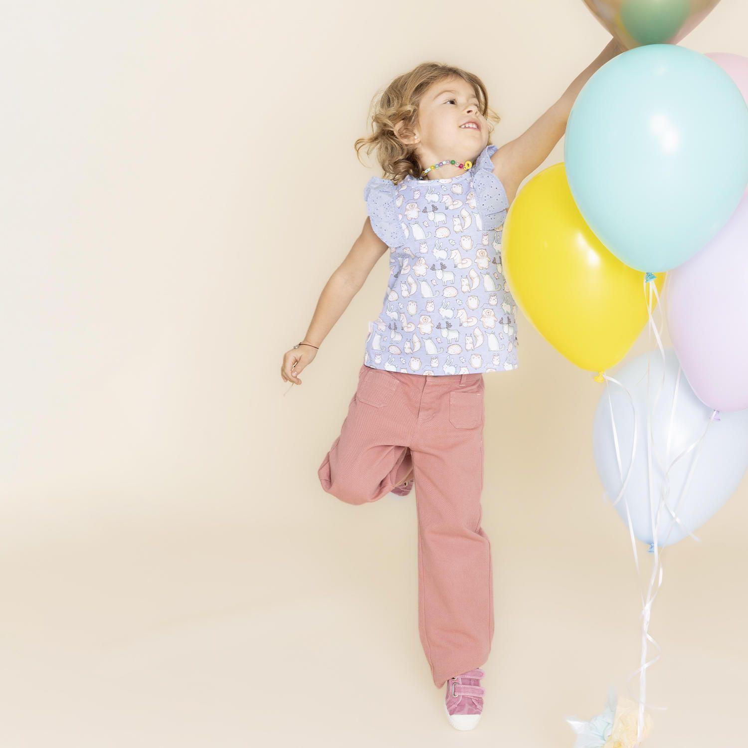 Polera Niña Buddies (1-3) Celeste-4