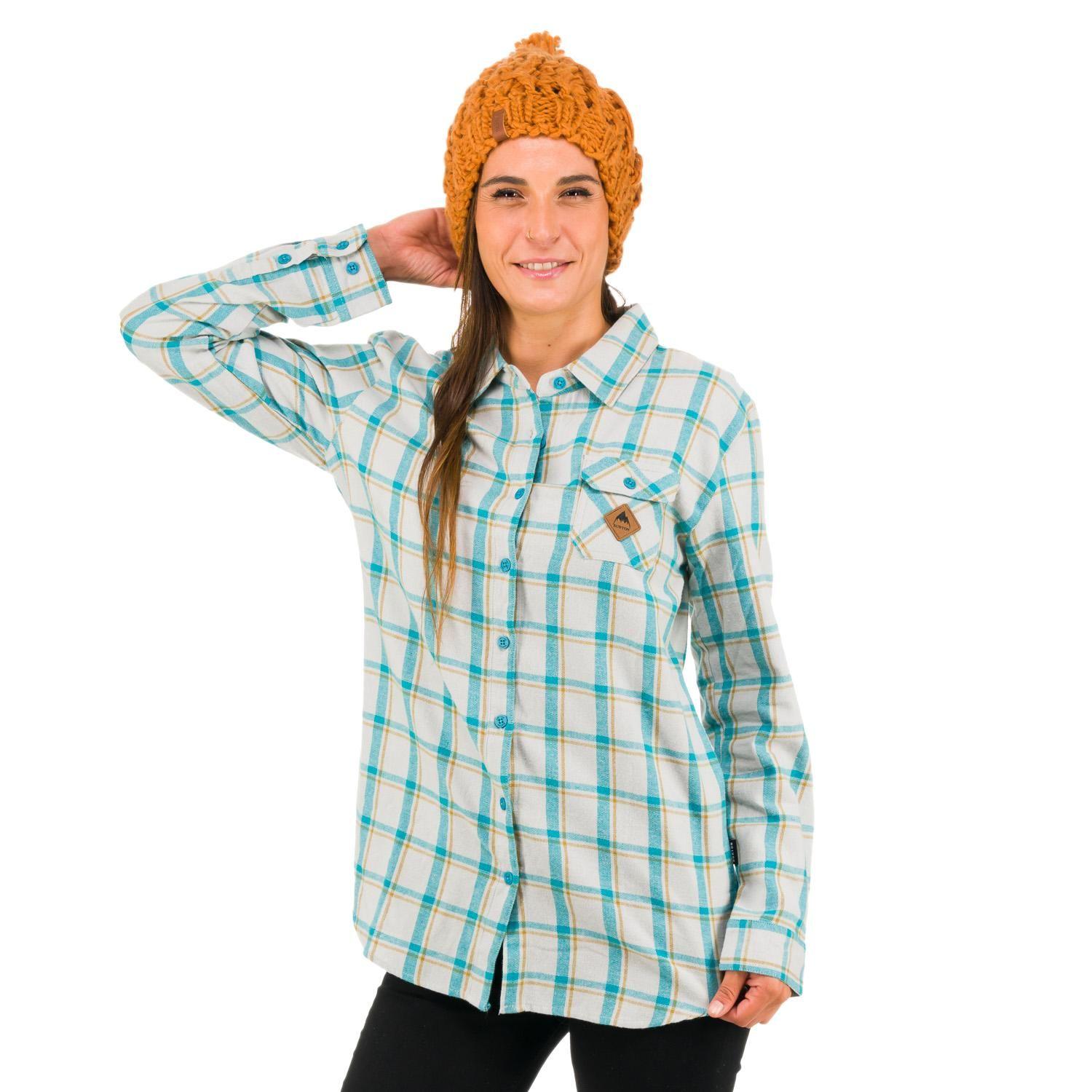 Camisa M/L Mujer Brighton W Gris -0