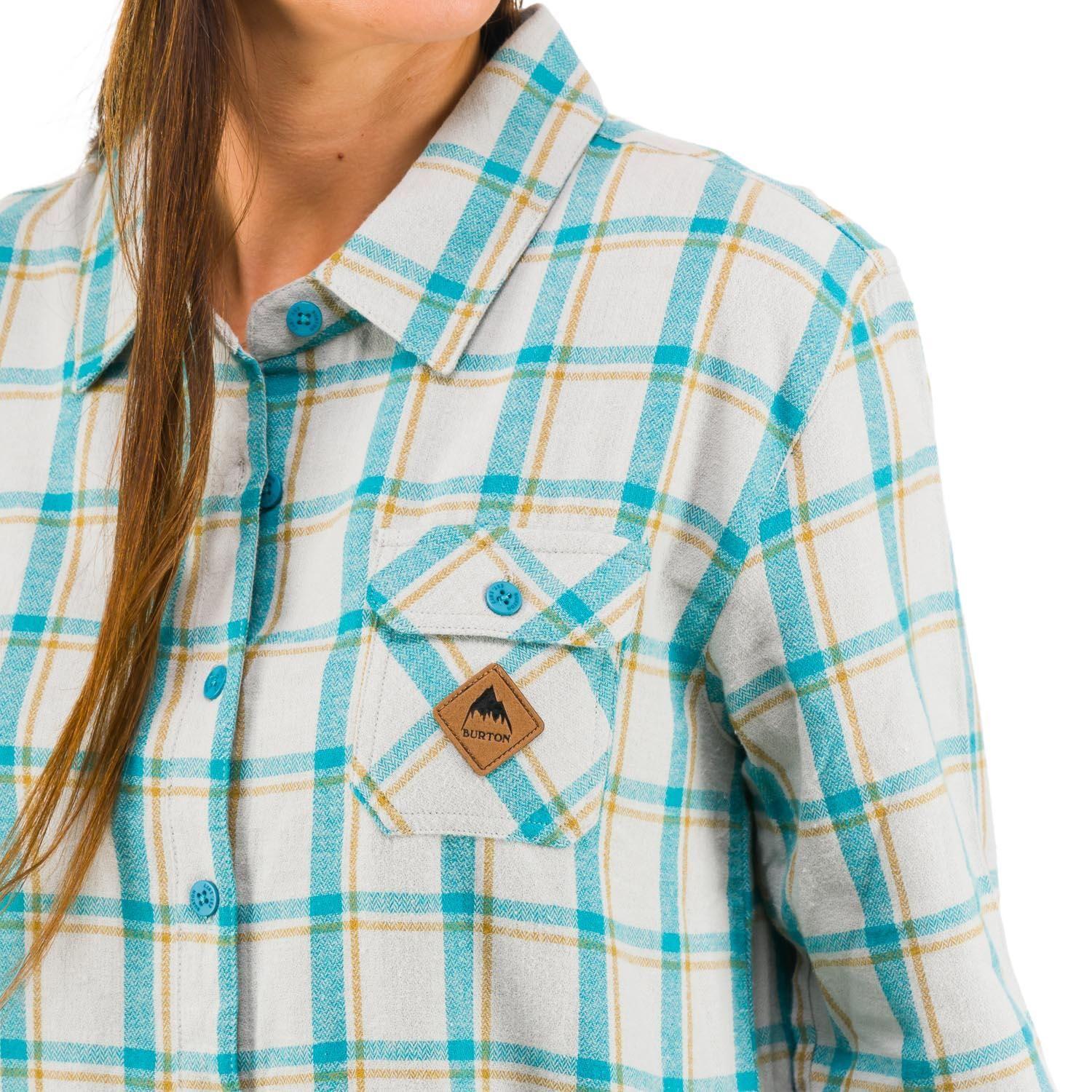 Camisa M/L Mujer Brighton W Gris -4