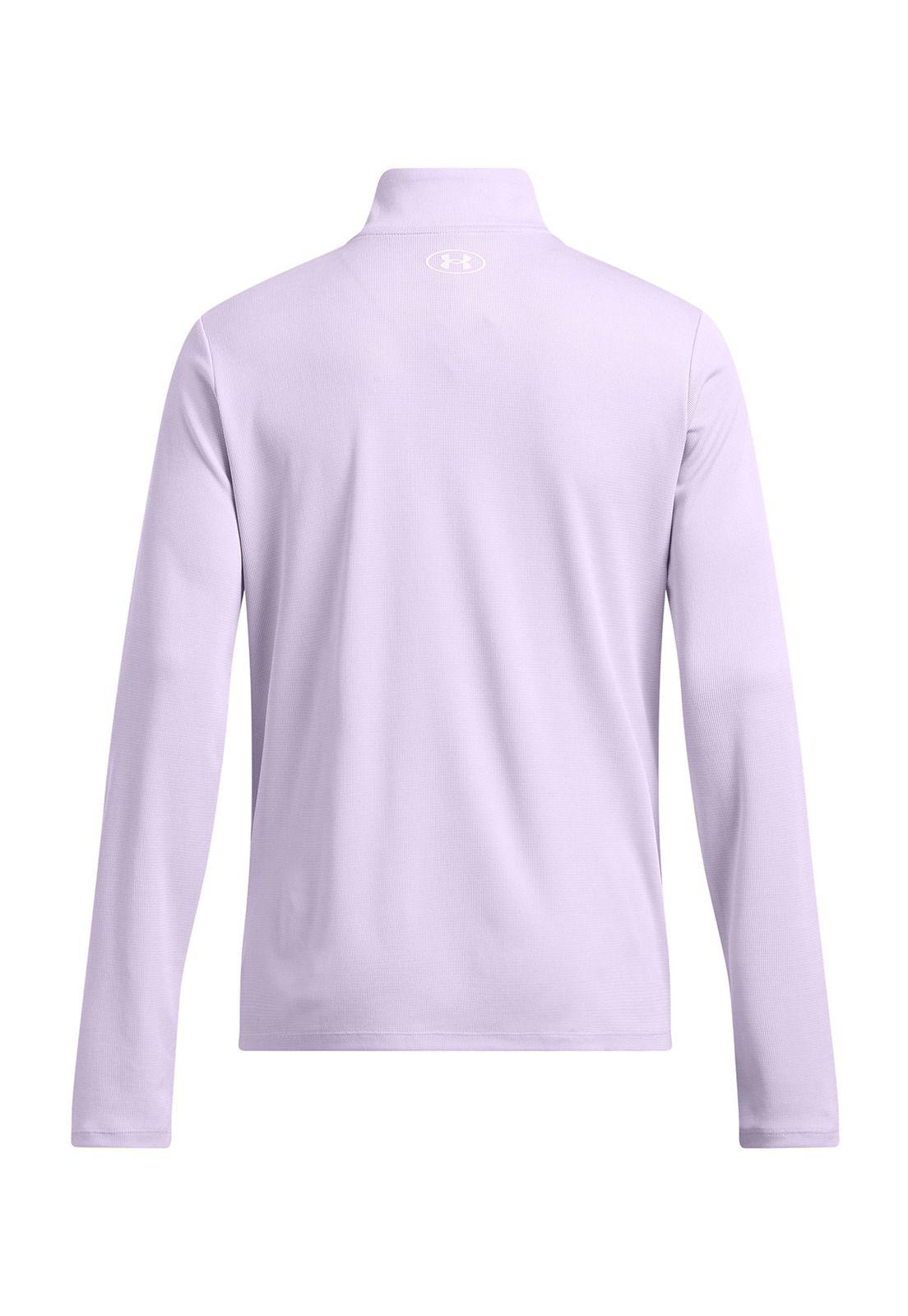 Polerón UA Tech ½ Zip para mujer Morado-1