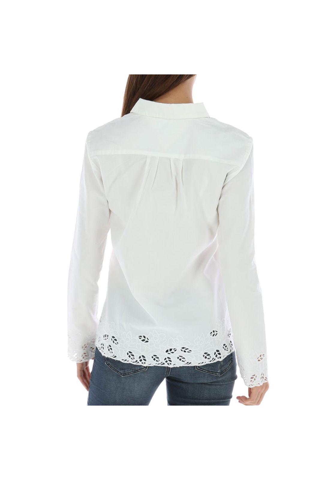 Blusa Algodón Hortensia Blanco Mujer Rockford-1