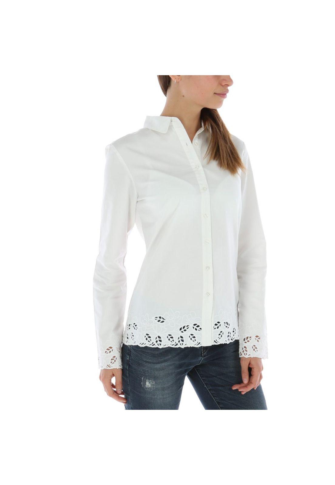 Blusa Algodón Hortensia Blanco Mujer Rockford-2