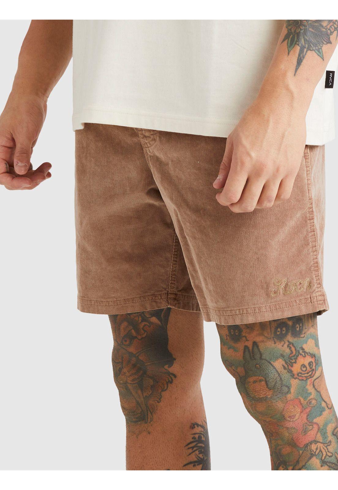 Short Hombre Escape Elastic Cotelé Beige-1