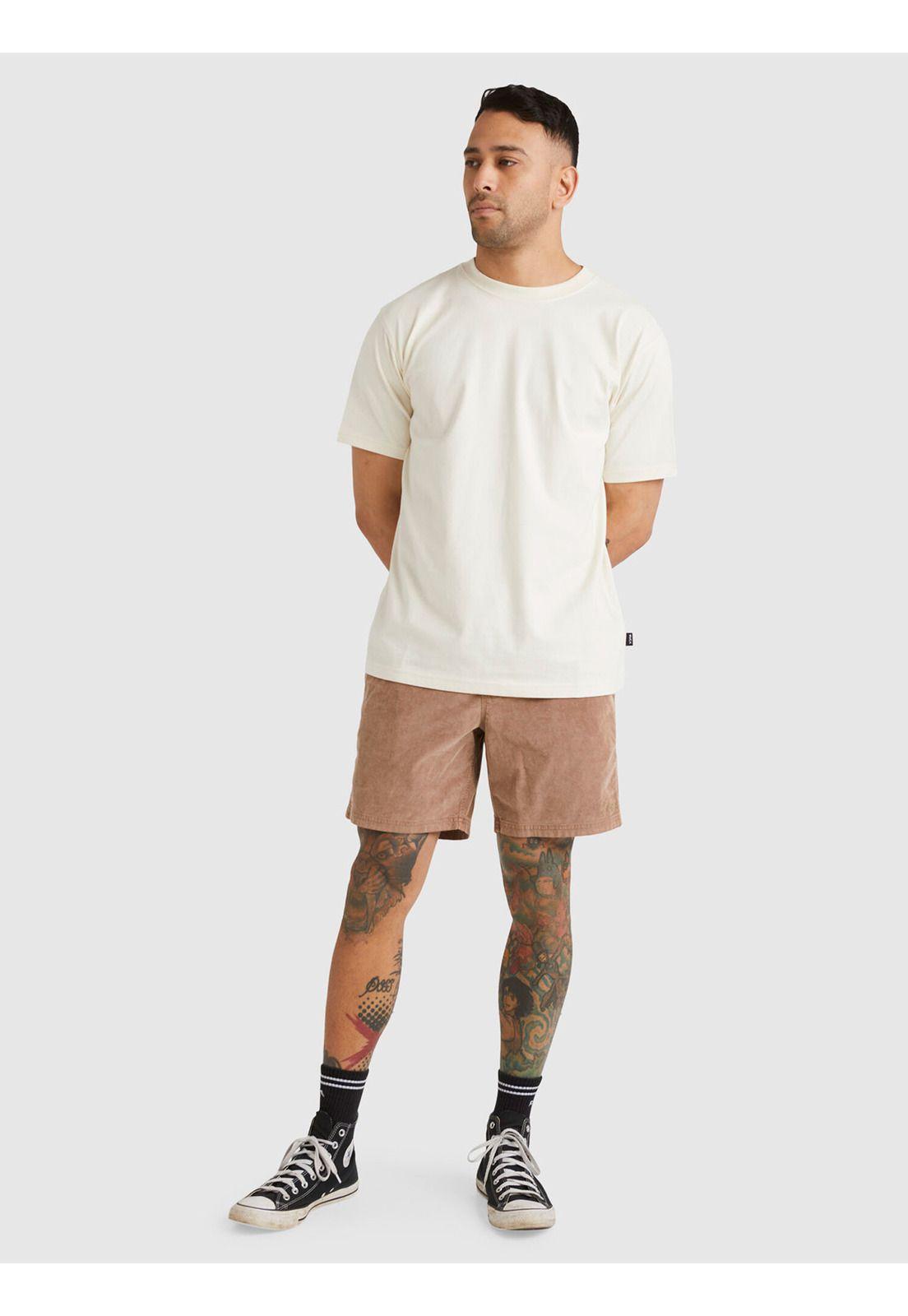 Short Hombre Escape Elastic Cotelé Beige-4