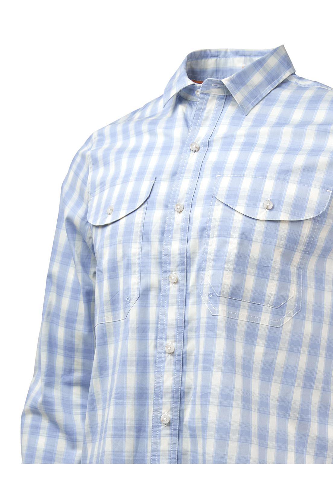 Camisa Natural Flex Atacama Azul Hombre-4