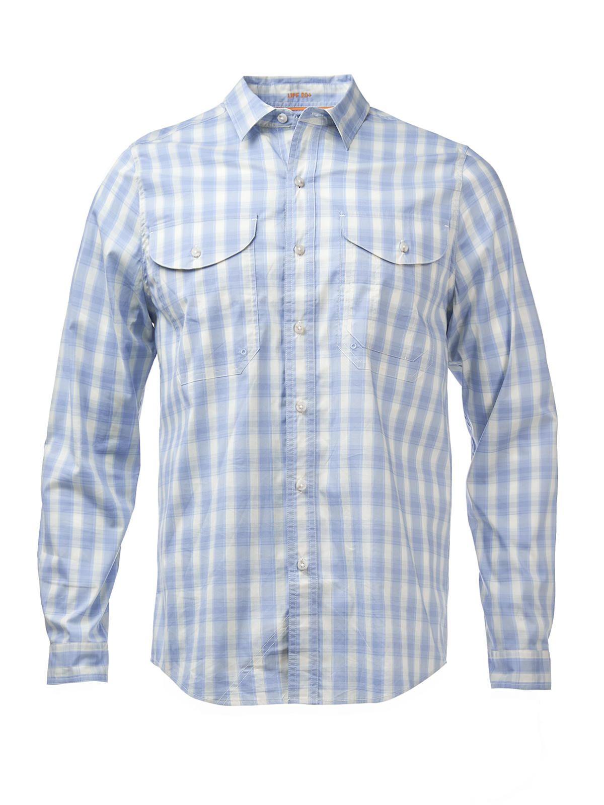 Camisa Natural Flex Atacama Azul Hombre-1