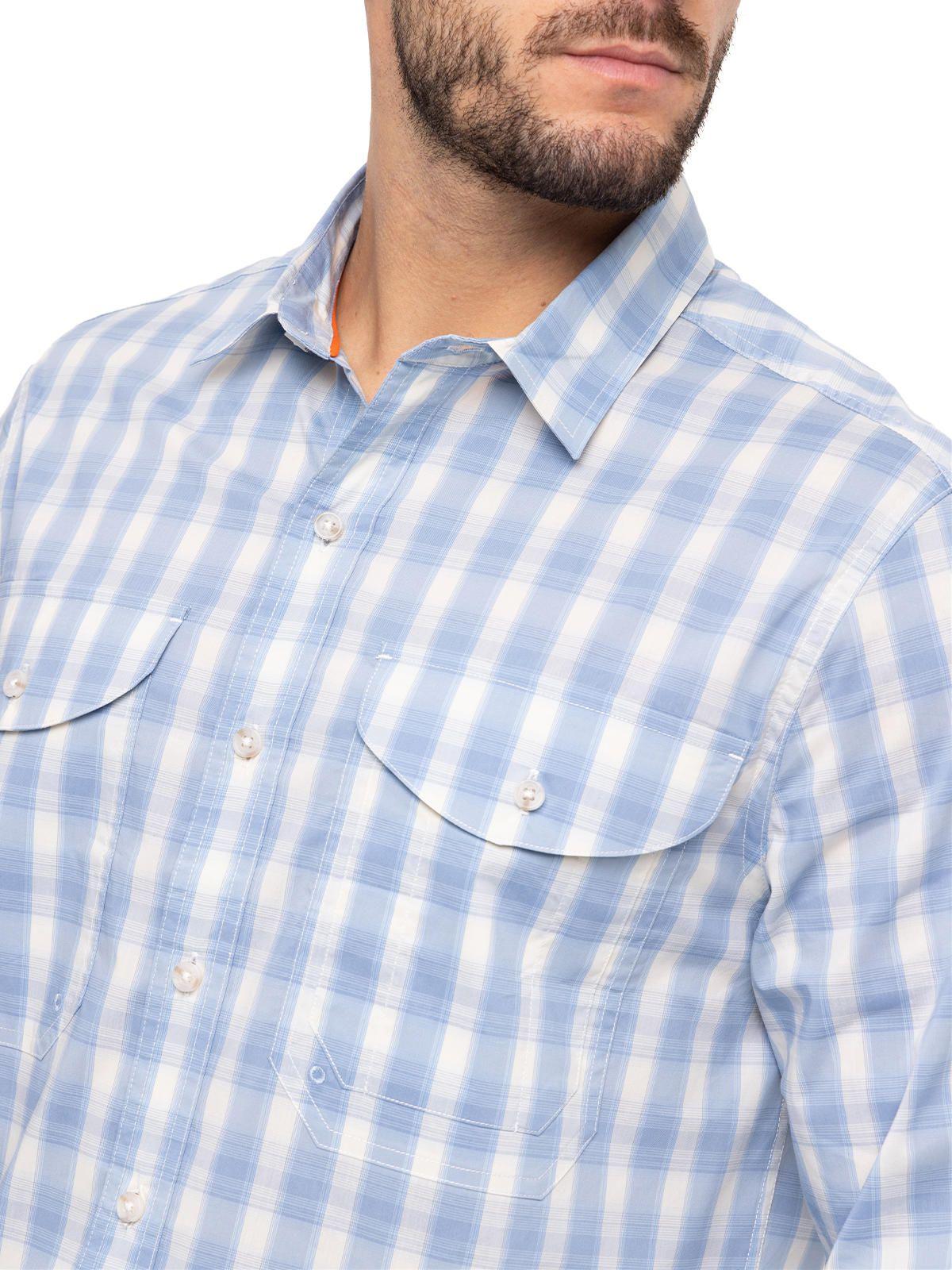 Camisa Natural Flex Atacama Azul Hombre-5