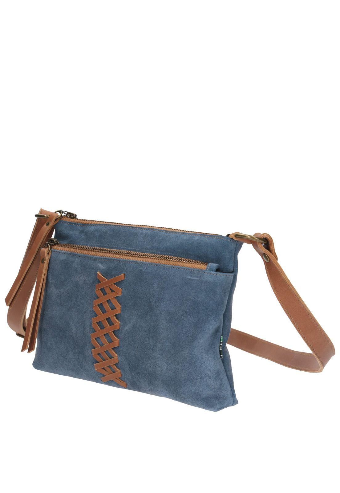 Cartera Cuero Mujer Minell Cross Azul-1