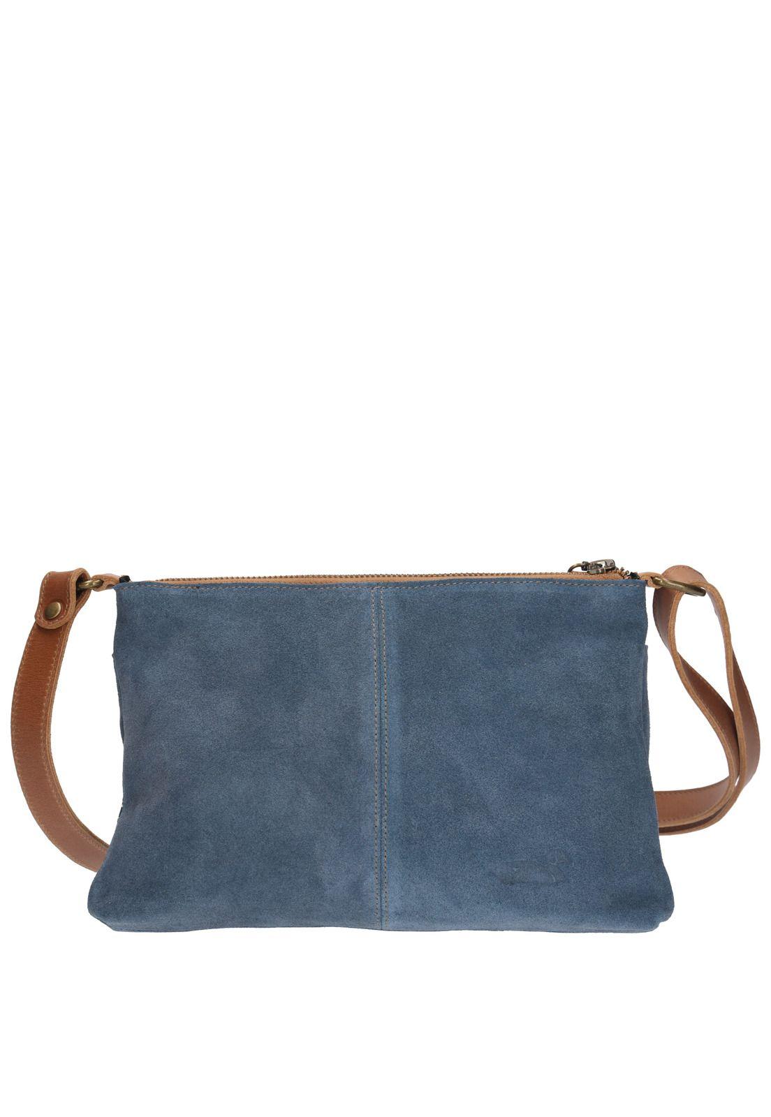 Cartera Cuero Mujer Minell Cross Azul-2
