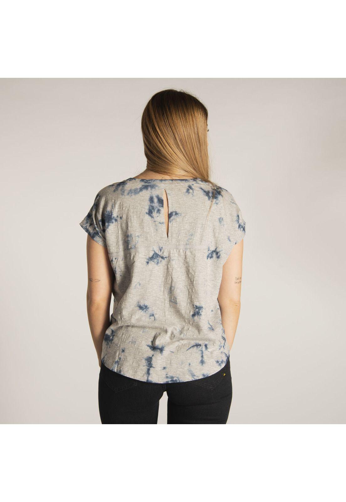 Polera M/C Mujer W Vrstl Tie Dye Tee Azul-2