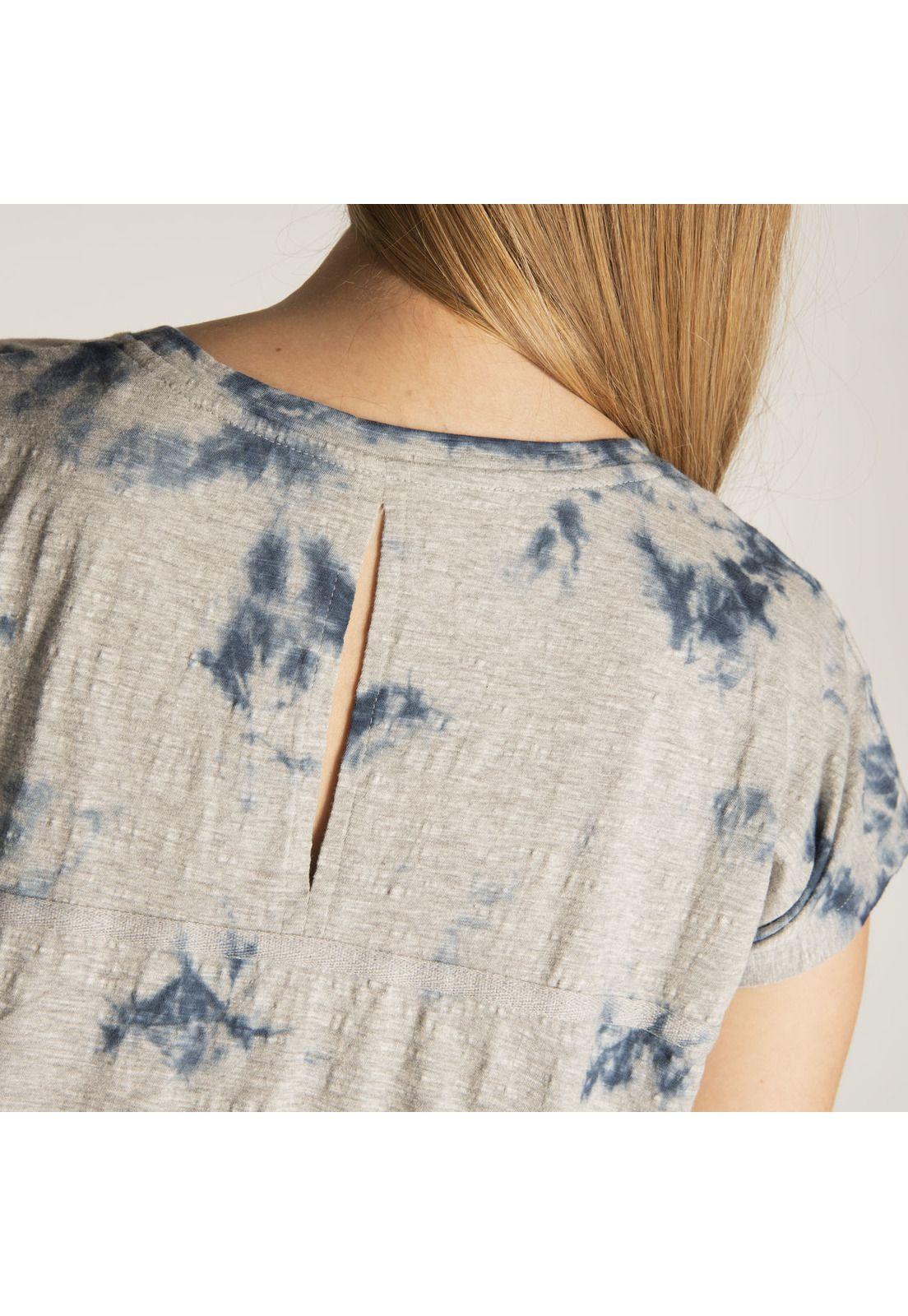 Polera M/C Mujer W Vrstl Tie Dye Tee Azul-4