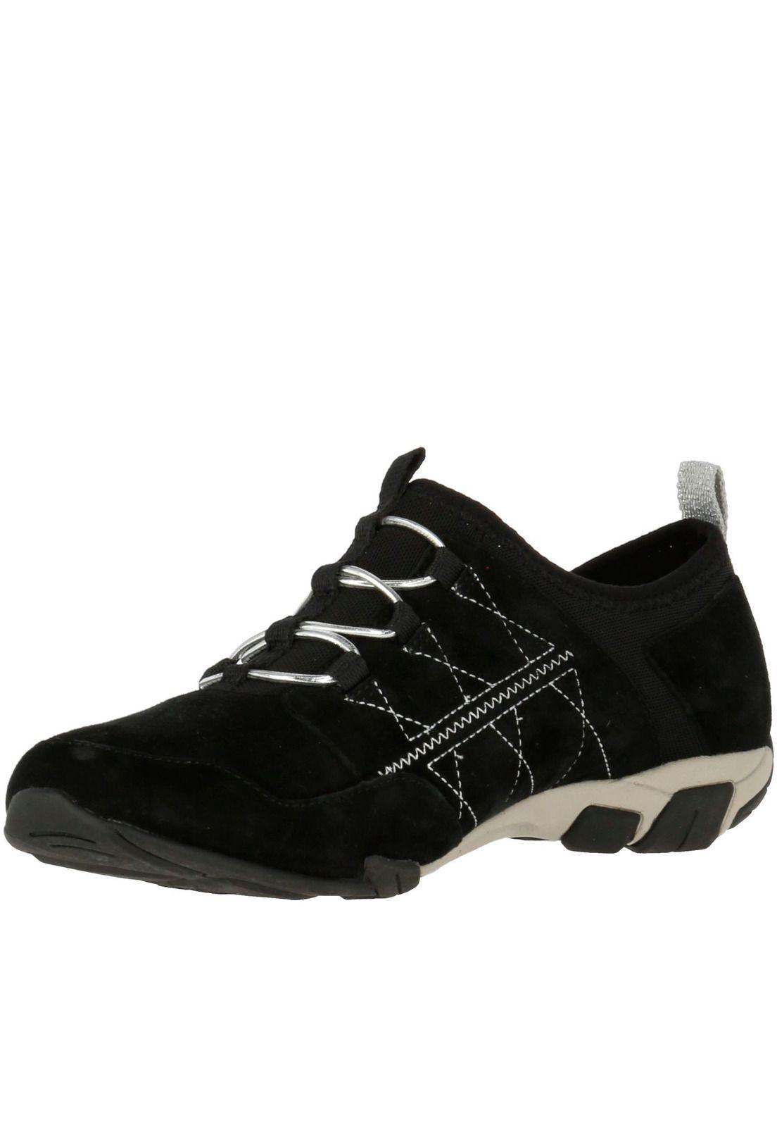 Zapatilla Mujer Cuero Berna Coil Negro-1