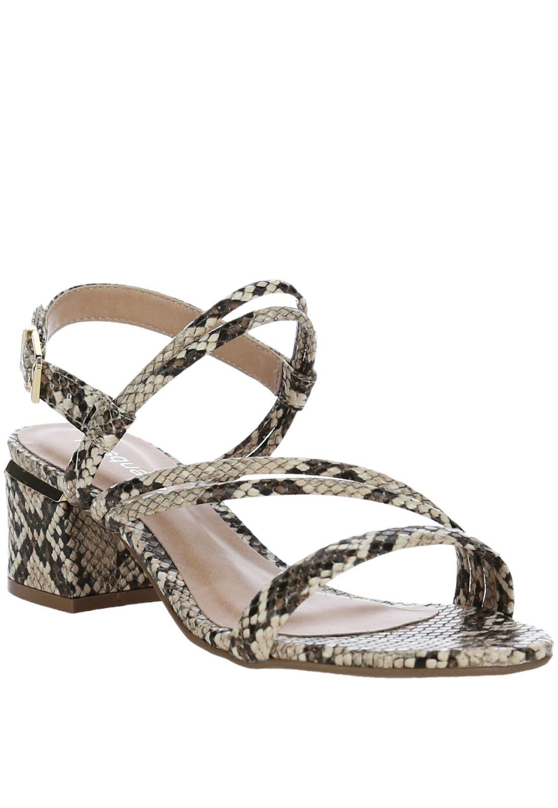 Sandalia Cuero Ferna Pitón Mujer-0