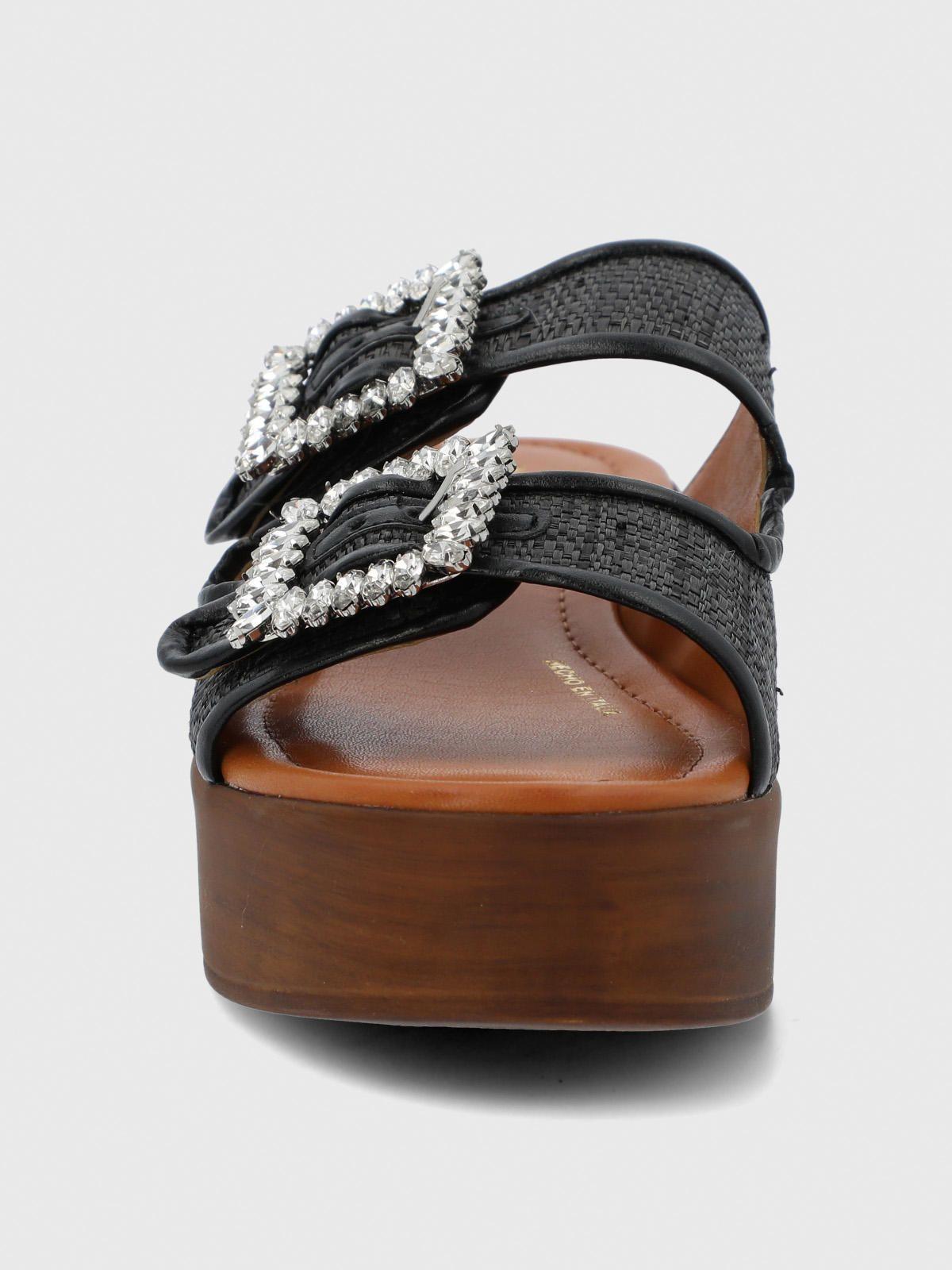 Sandalia Cerutti Mujer Mulini Negra-4