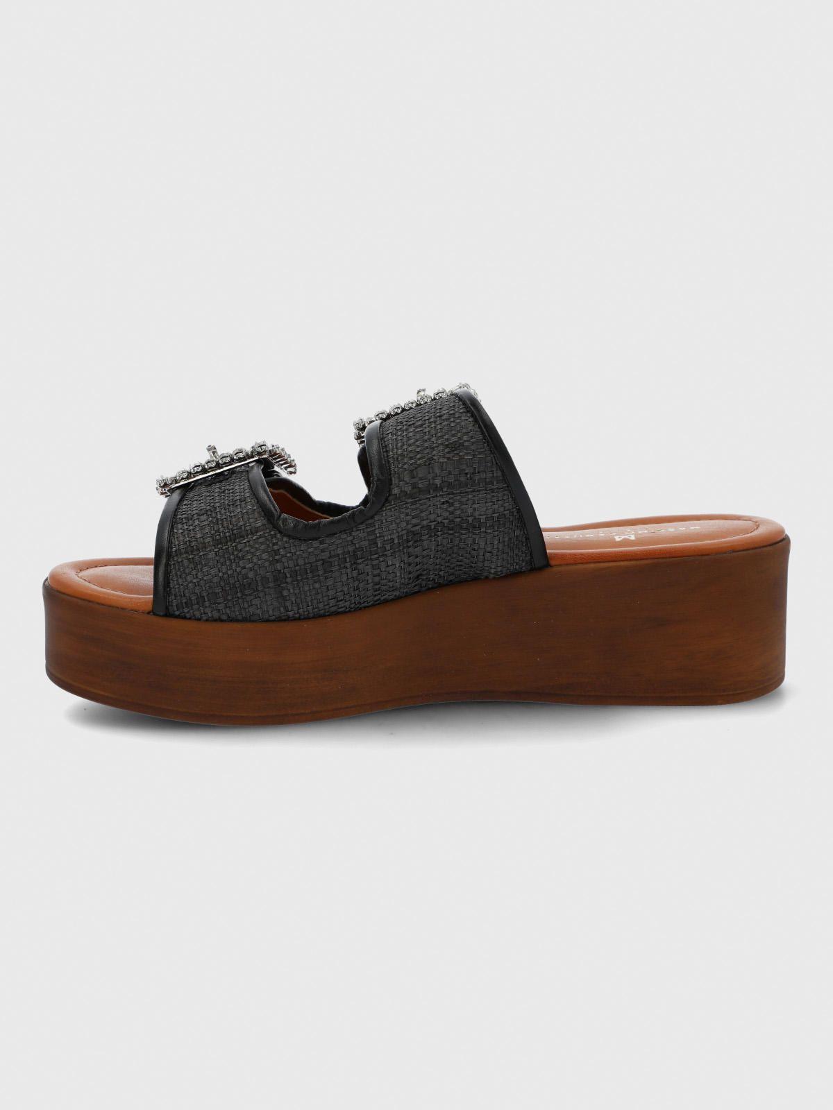 Sandalia Cerutti Mujer Mulini Negra-6