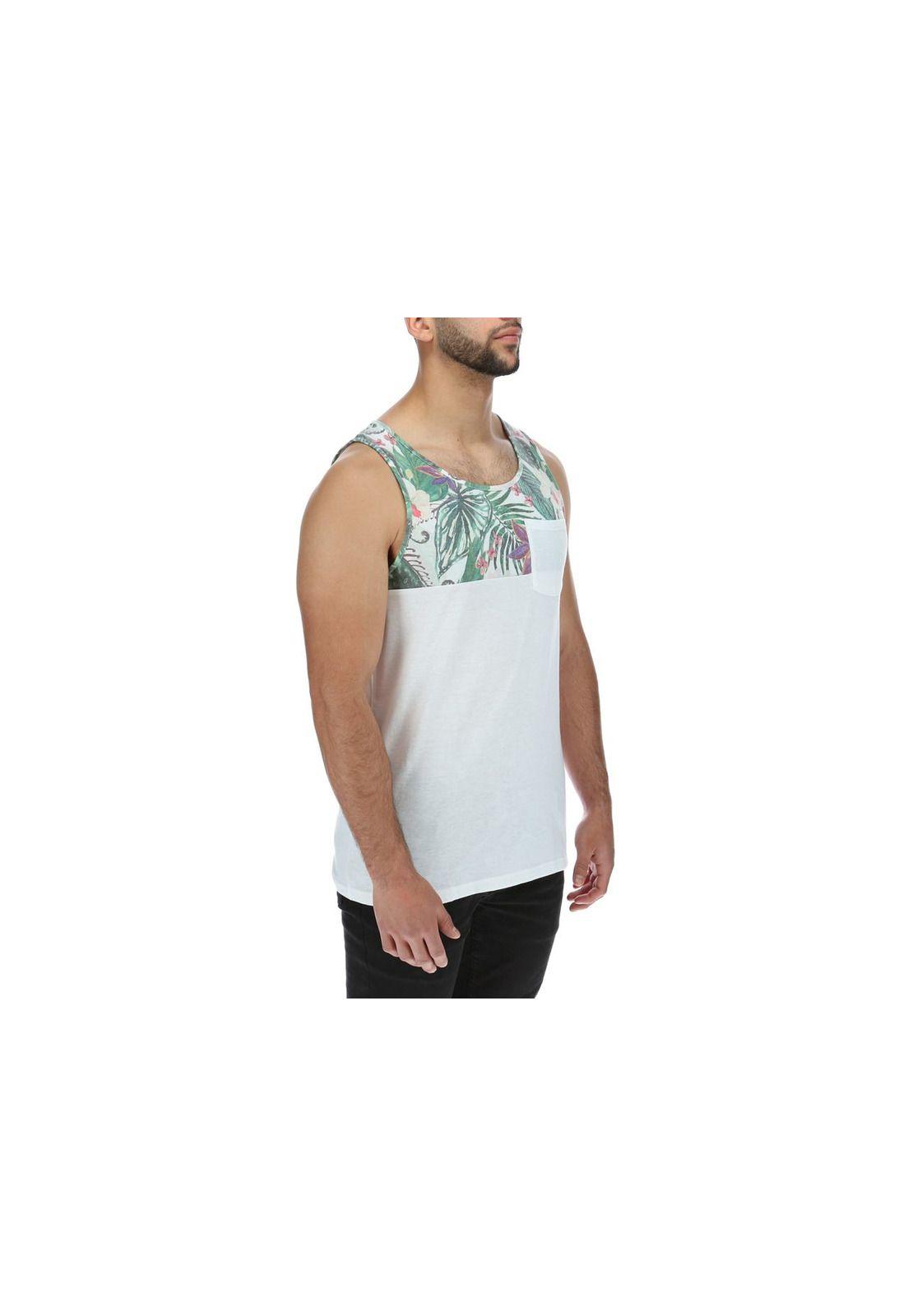 Polera S/M  Hombre Priest Tank Blanco-3