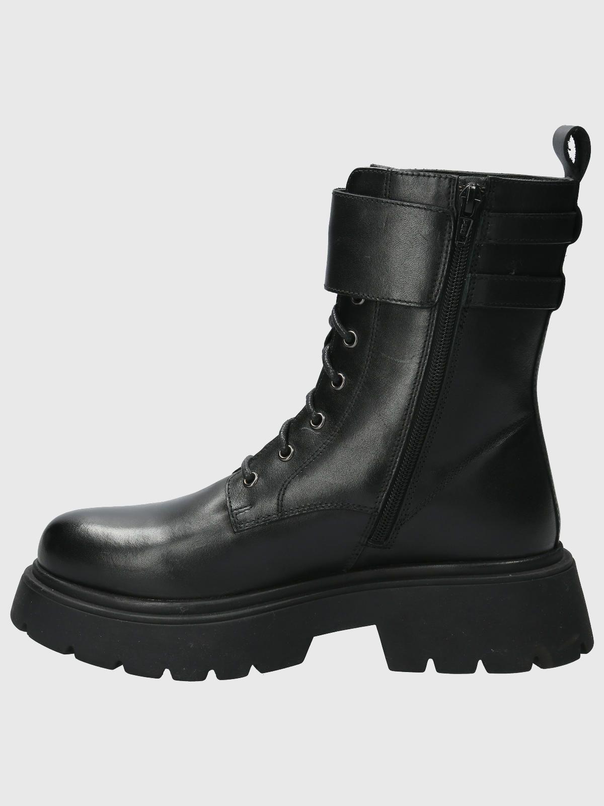 Botin Cuero Mujer Landon Negro-5