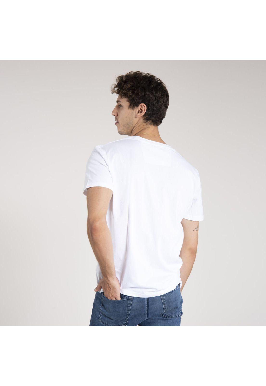 Polera Manga Corta Hombre Short Sleeve Blanco-2