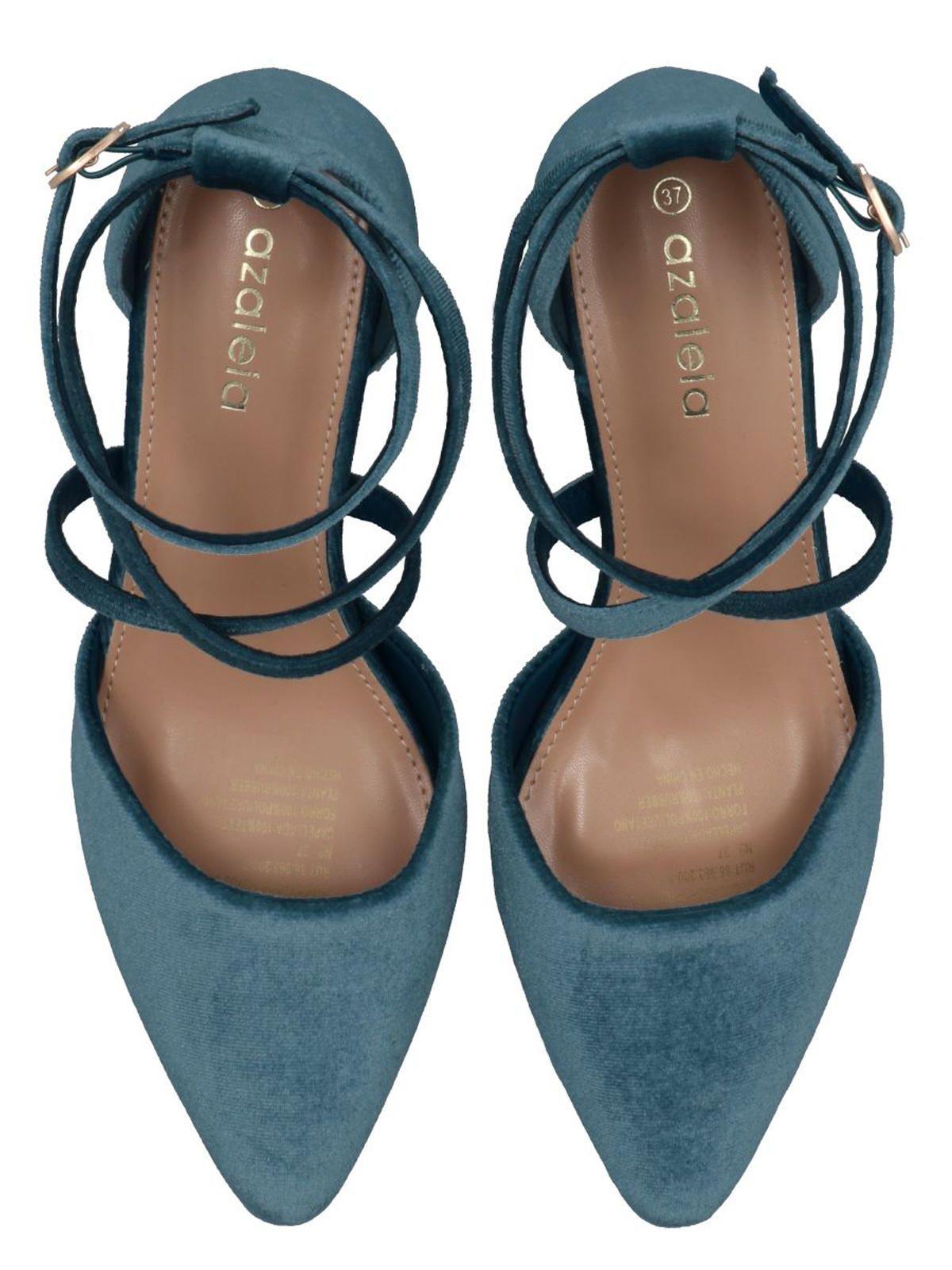 Zapato Mujer Elegance Azul Petróleo-7