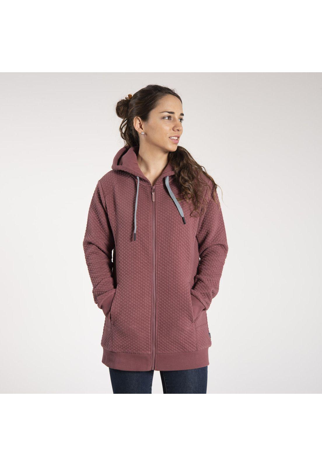 Polerón Mujer Goat Hoodie Burdeo-0