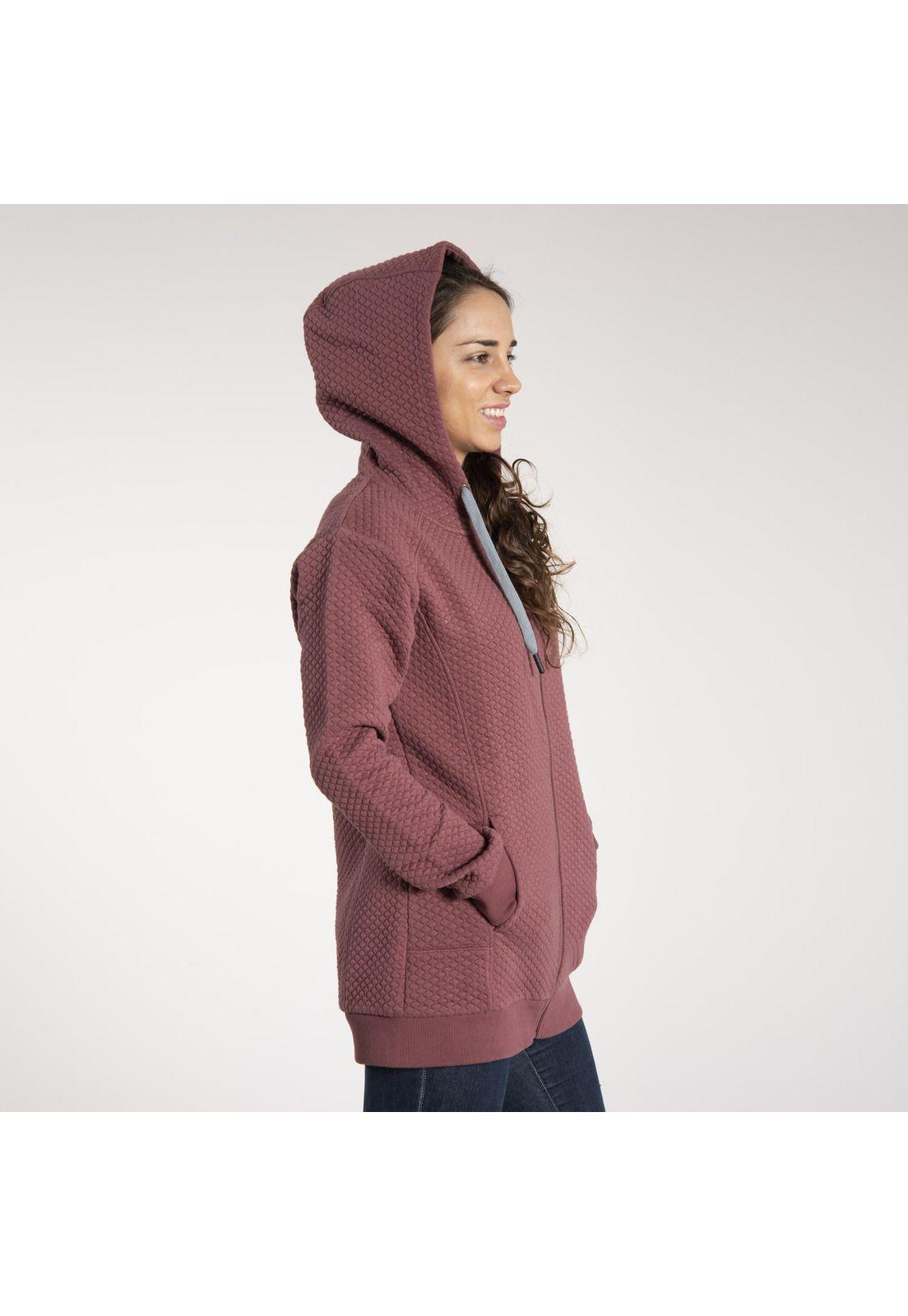 Polerón Mujer Goat Hoodie Burdeo-1