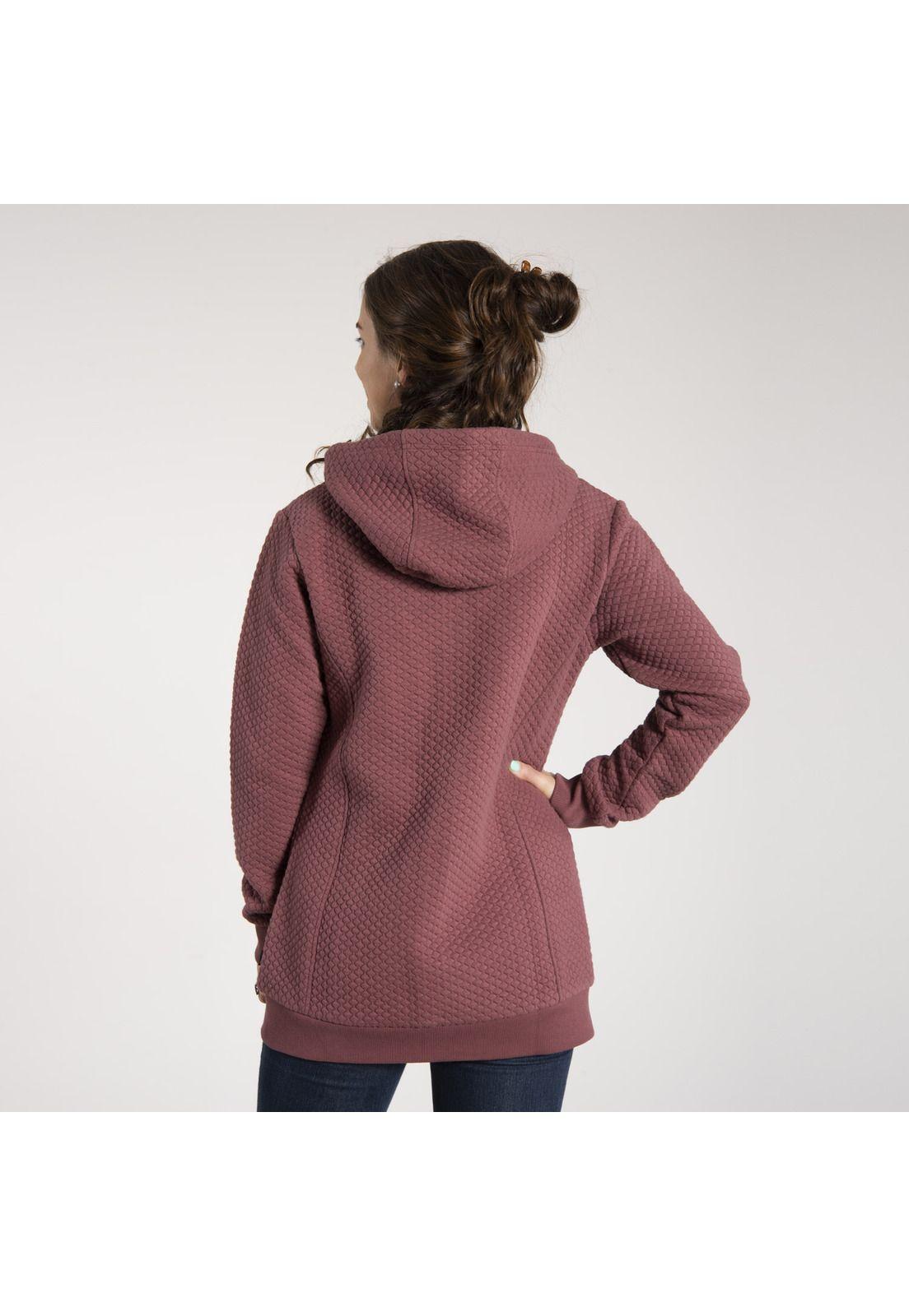 Polerón Mujer Goat Hoodie Burdeo-2