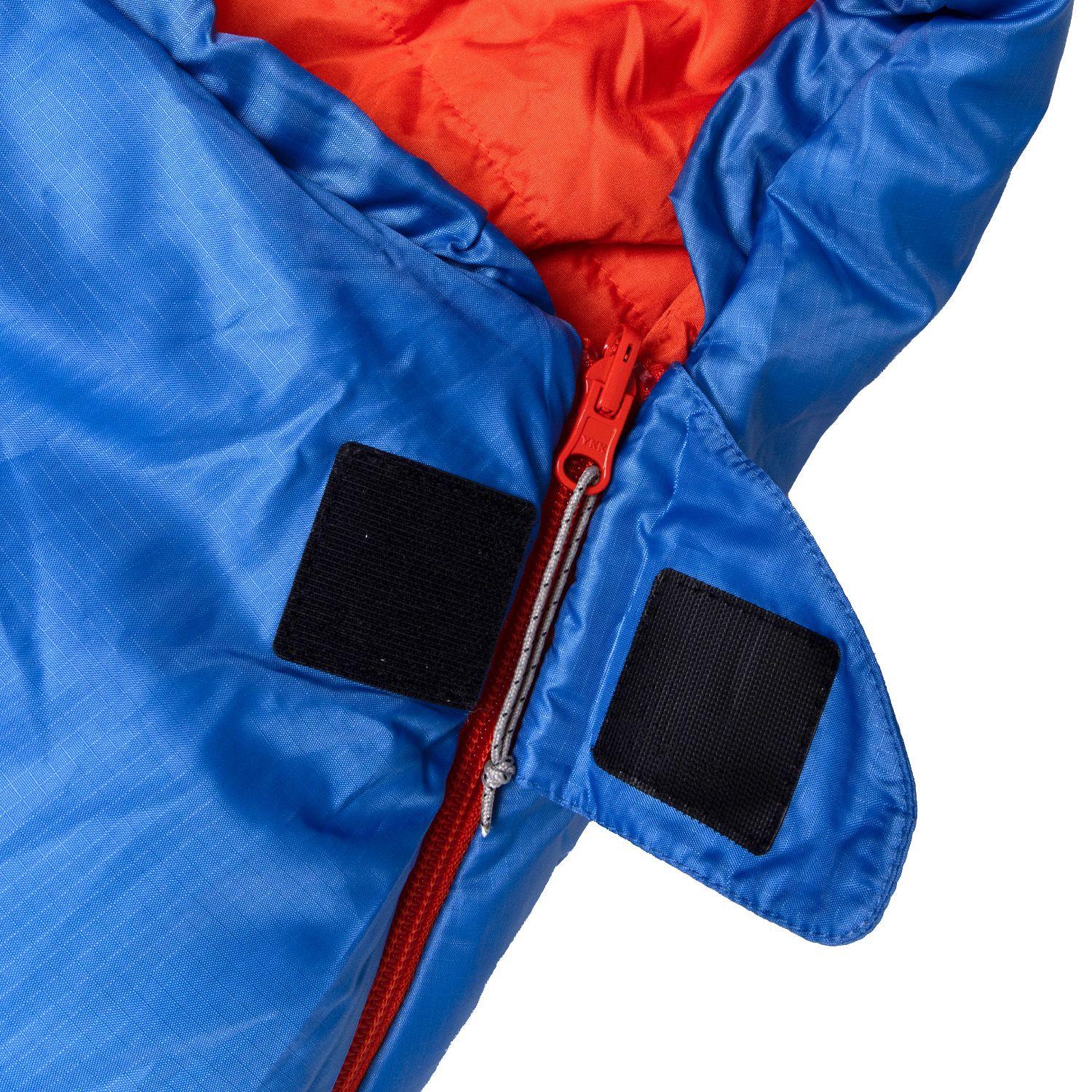Saco de Dormir Unisex Mid Azul con naranjo-4