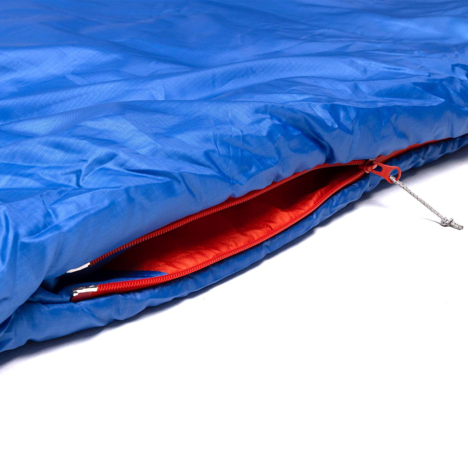 Saco de Dormir Unisex Mid Azul con naranjo-8