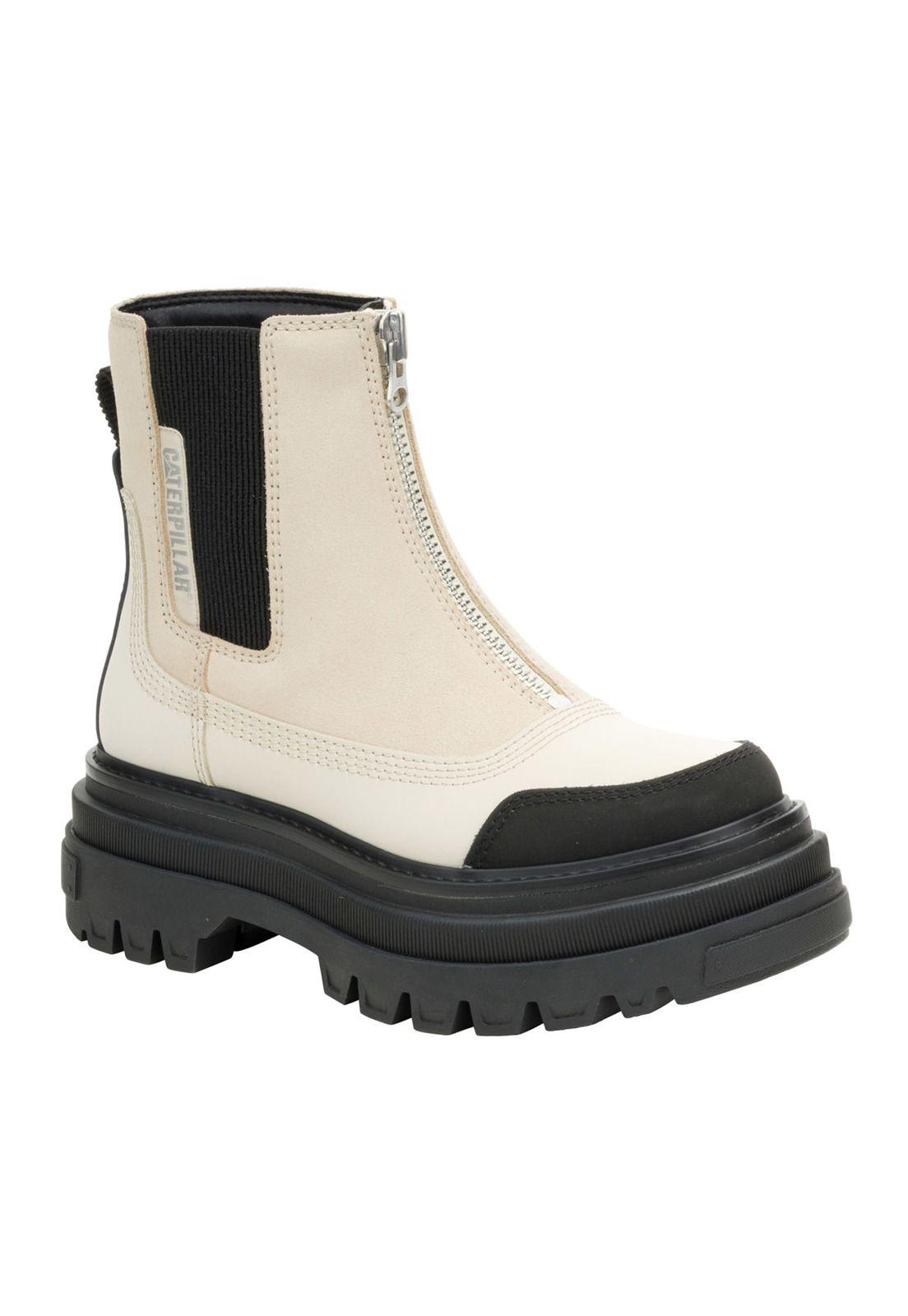 Botín Bolder Chelsea Zip Mujer Beige-0