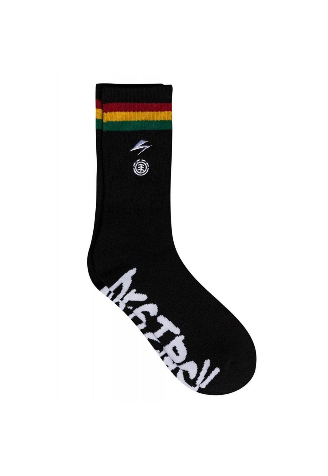 Calcetin Hombre Bb Striped Socks Negro Element-0