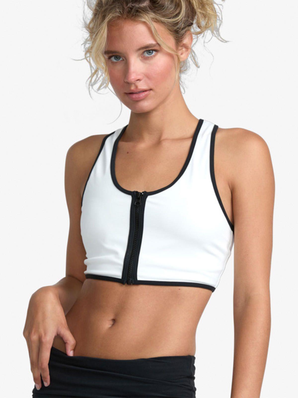 Peto Mujer Aren Zip Up Sport Blanco Rvca-3