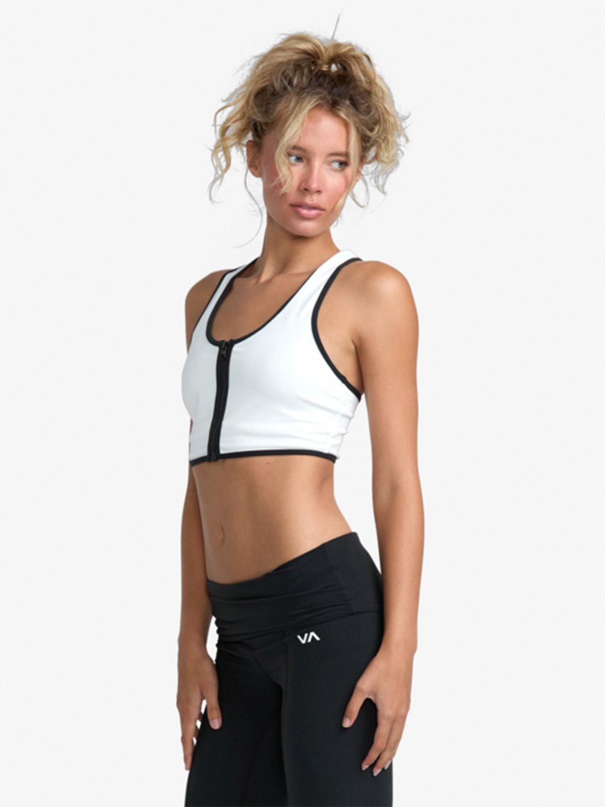 Peto Mujer Aren Zip Up Sport Blanco Rvca-4