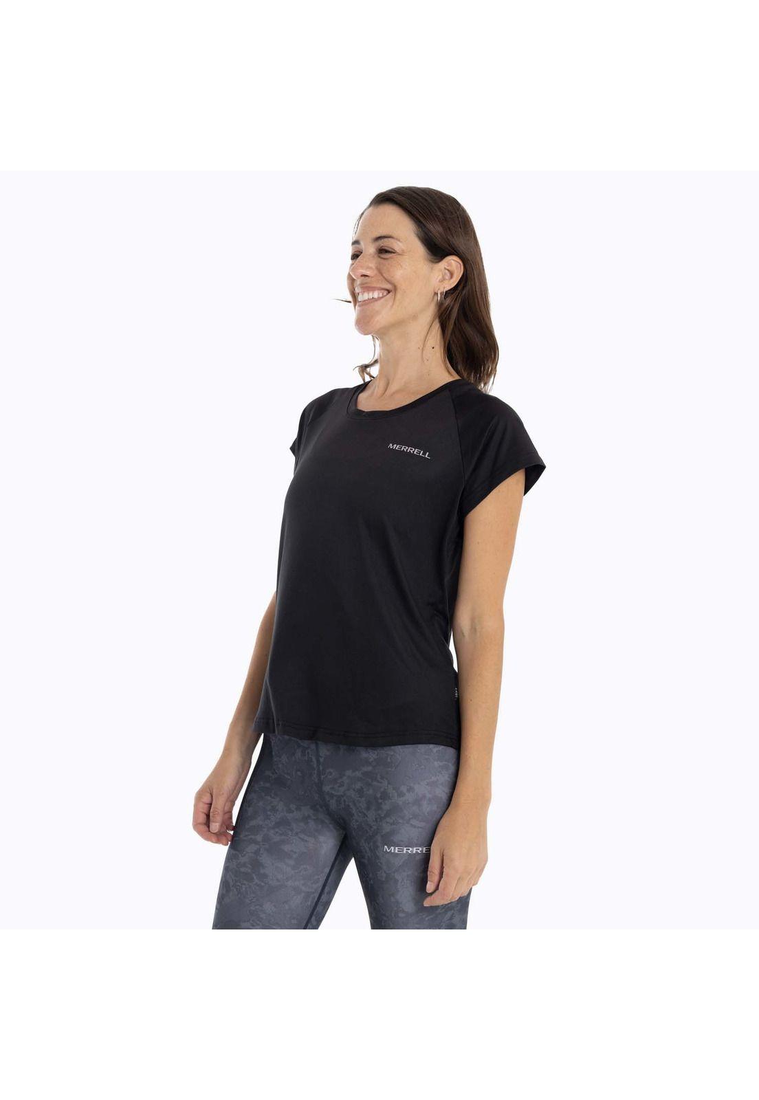 Polera Mujer Sport Boise Negro Merrell-3