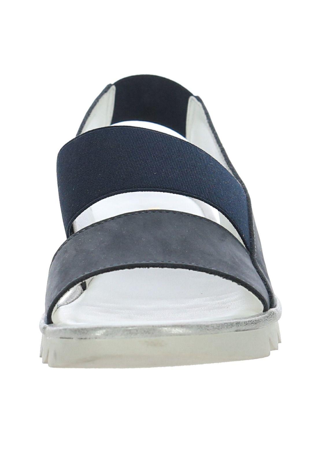 Sandalia Cuero New Wave Azul-1