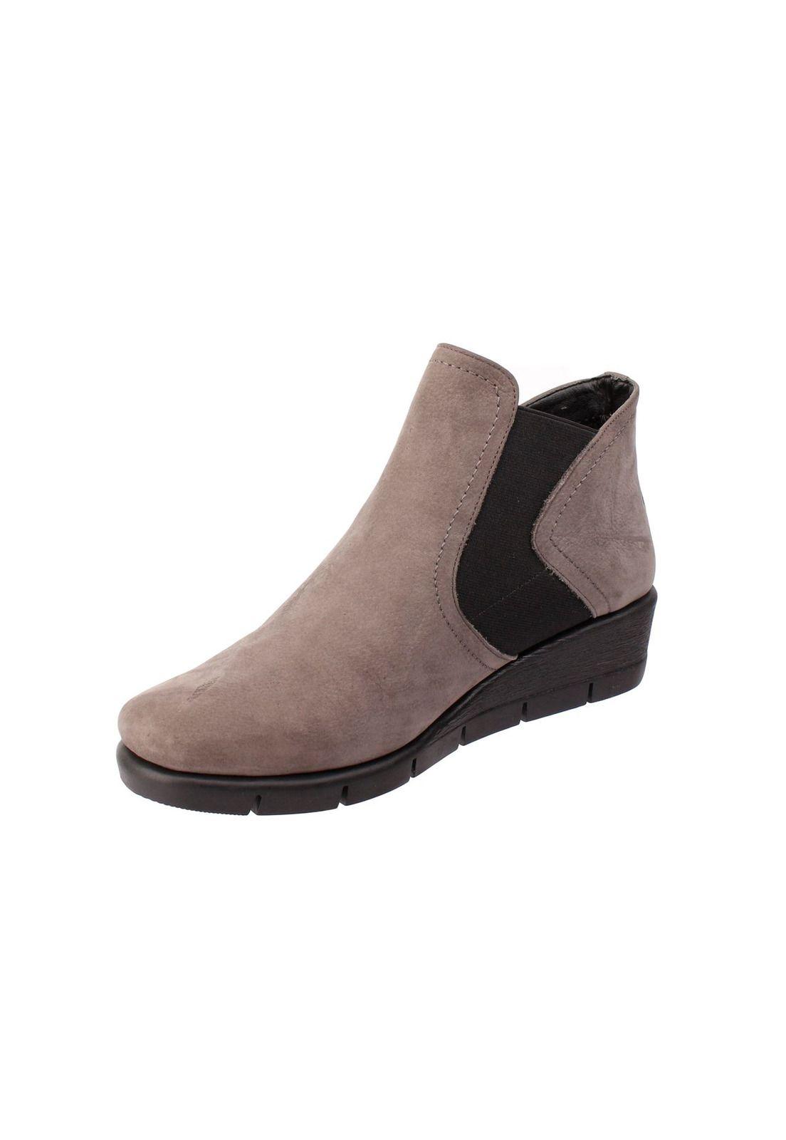 Botin Cuero Papillon Gris-1