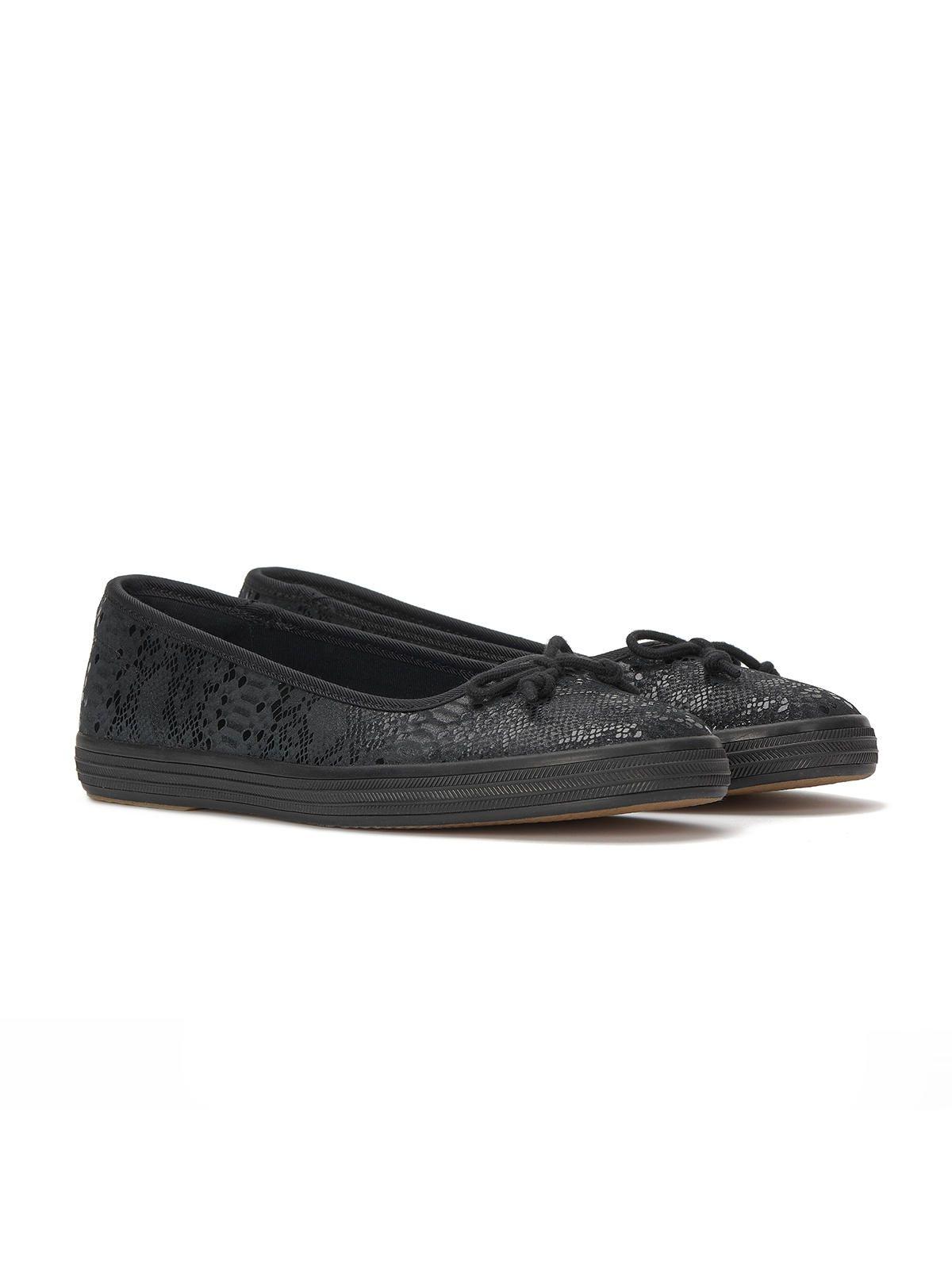 Zapatilla Cuero Mujer Maisie Ballet Lthr Negro-3