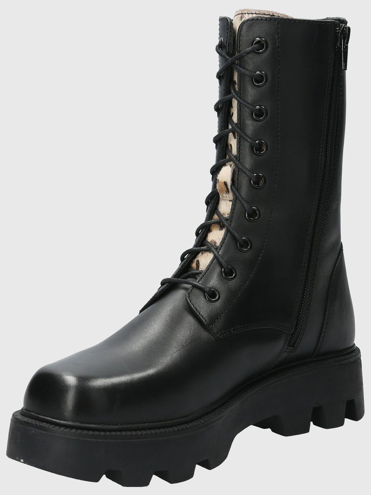 Botín Cuero Mujer Hailee Negro-4