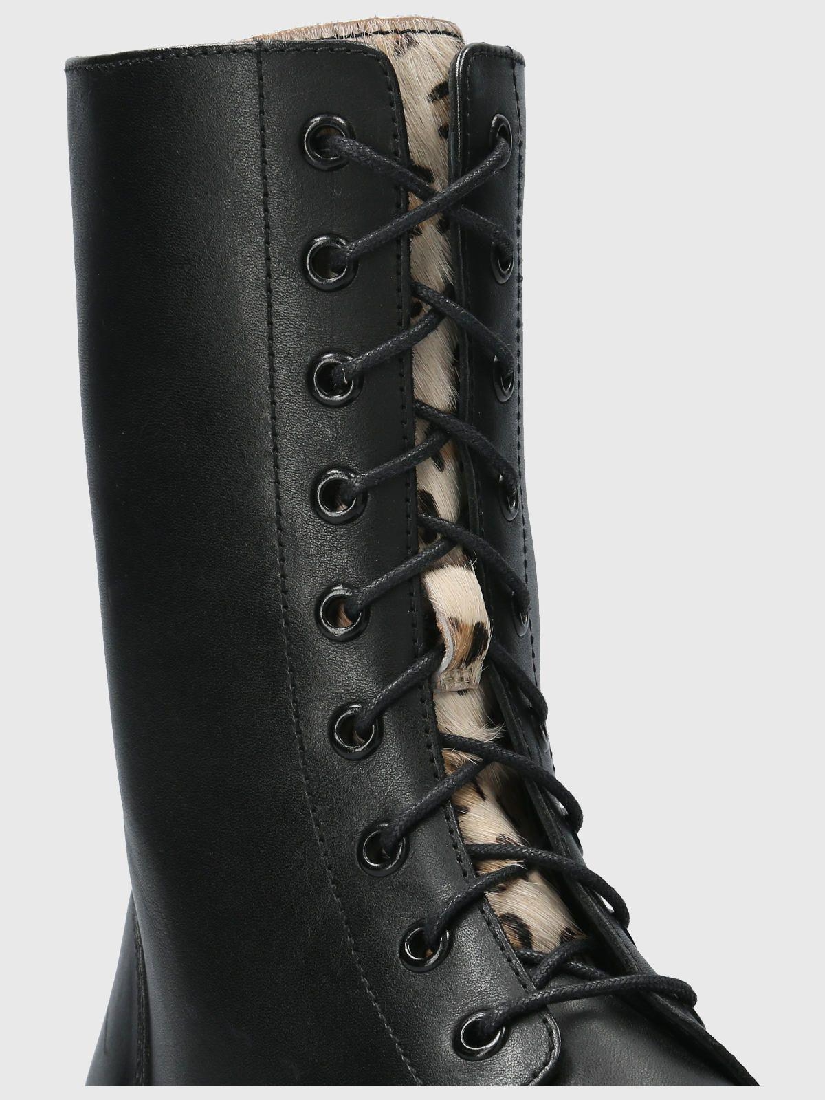 Botín Cuero Mujer Hailee Negro-7