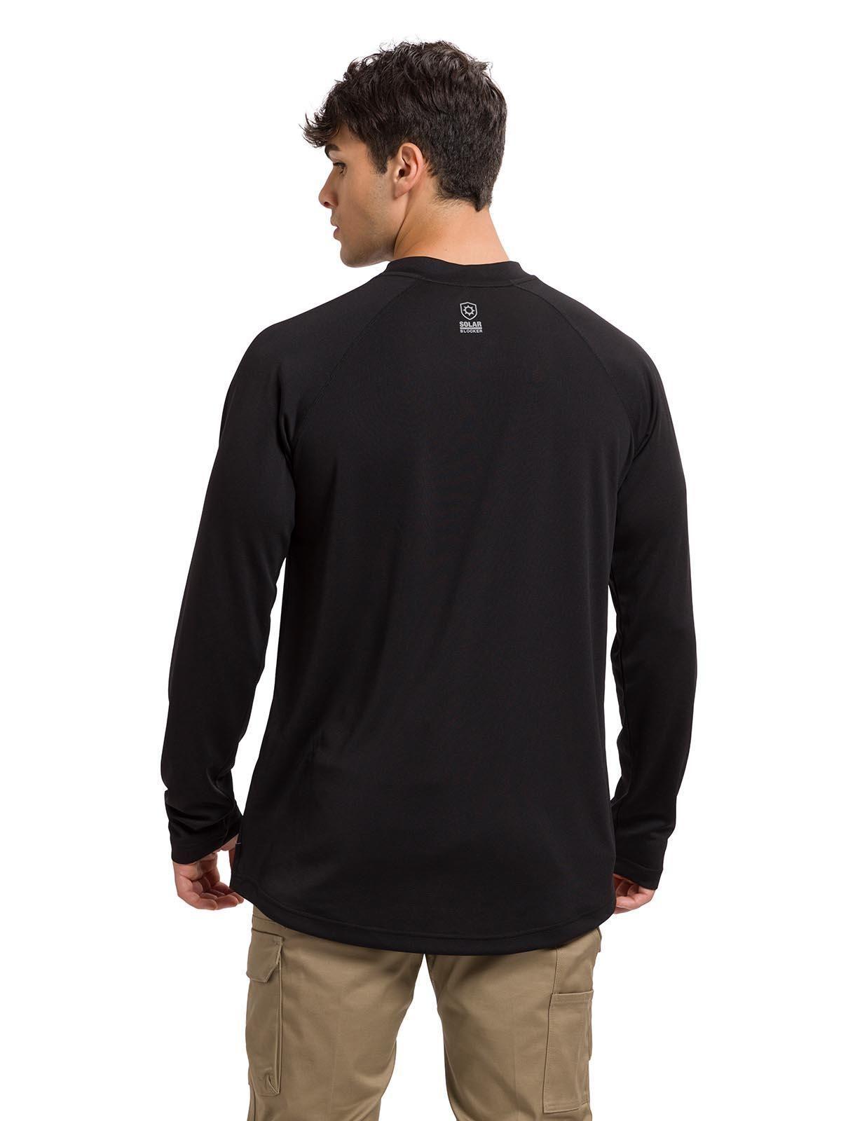 Polera Mlarga Lightweight Cooling Crew Hombre Negra-4