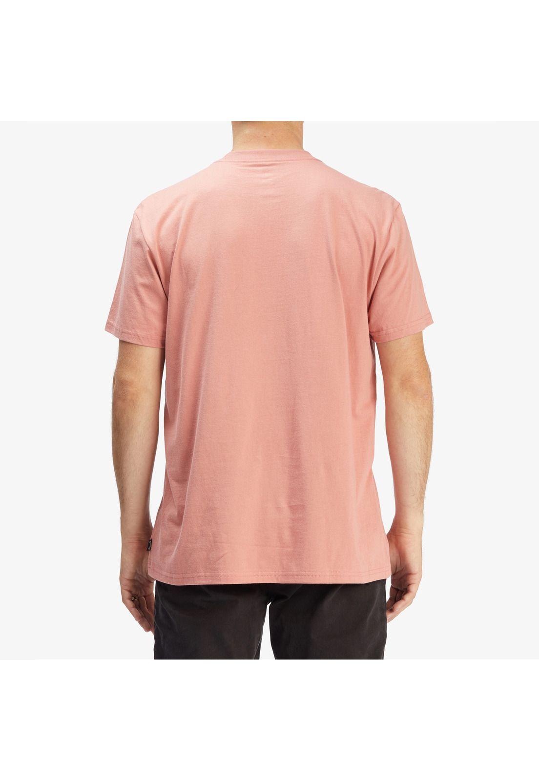 Polera M/C Hombre Stacked Arch Rosa-2