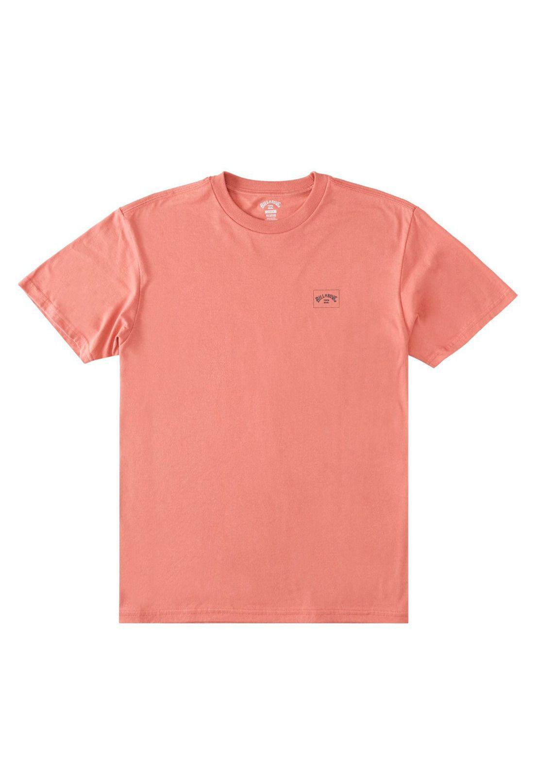 Polera M/C Hombre Stacked Arch Rosa-3