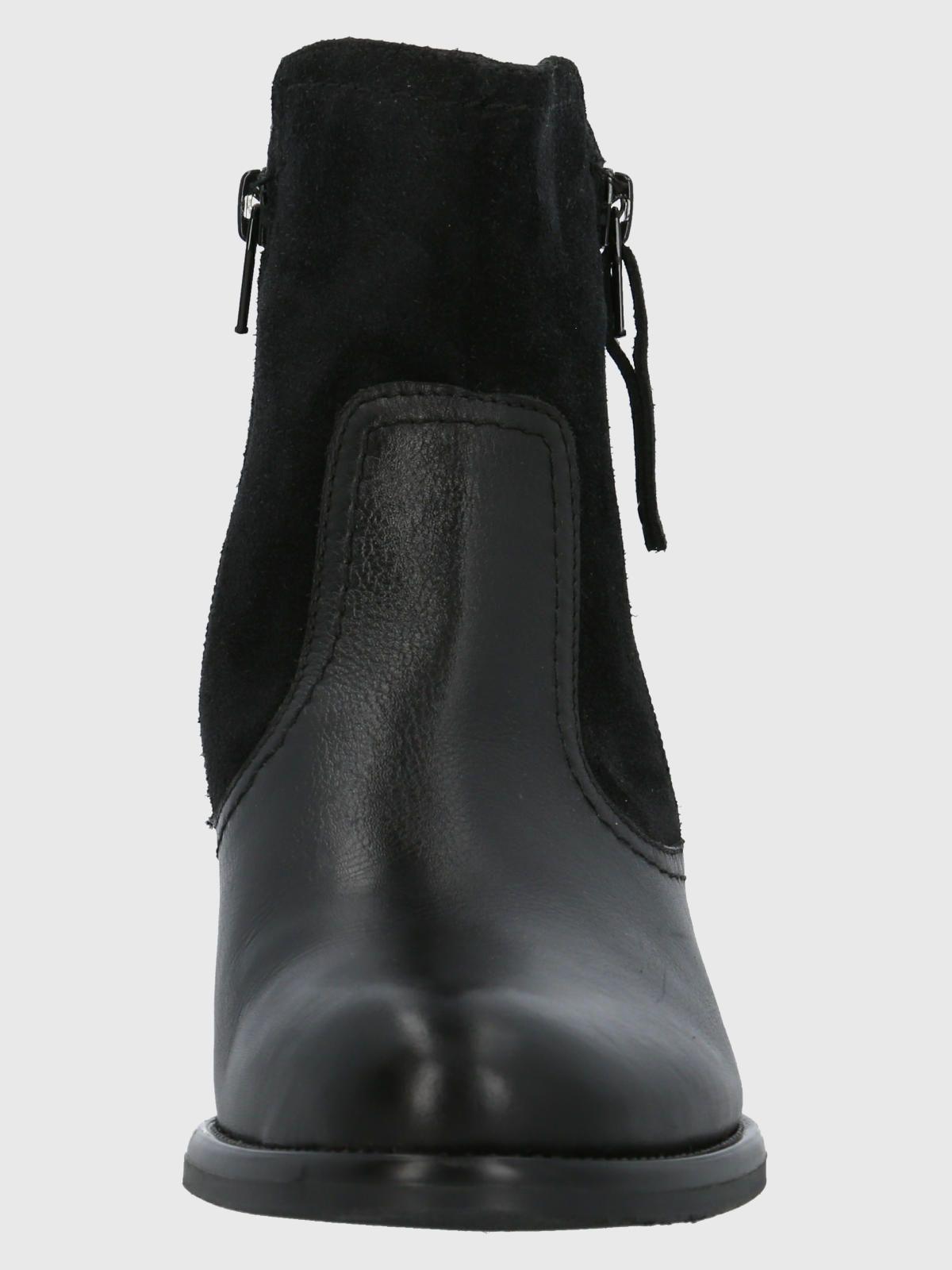 Botín Cuero Mujer Ellee Negro-3