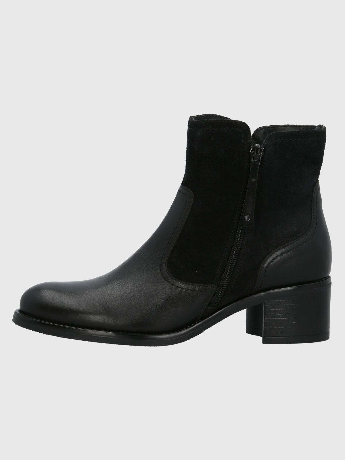 Botín Cuero Mujer Ellee Negro-4