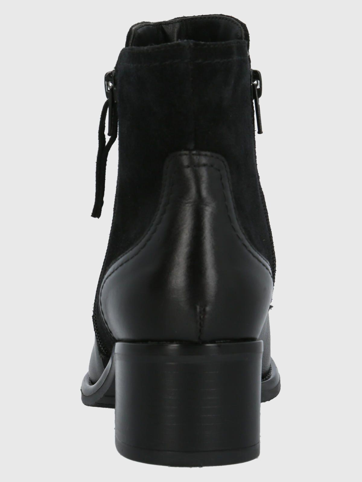 Botín Cuero Mujer Ellee Negro-6